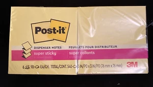 Post-it Super Sticky Pop-up Notes 3" x 3" Summer Joy Collection 90 Sheet/Pad 6 - Picture 1 of 7