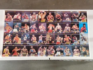 1991 Ringlords Uncut Proof sheet 40 cards Boxing Muhammad Ali Evander Holyfield - Picture 1 of 5