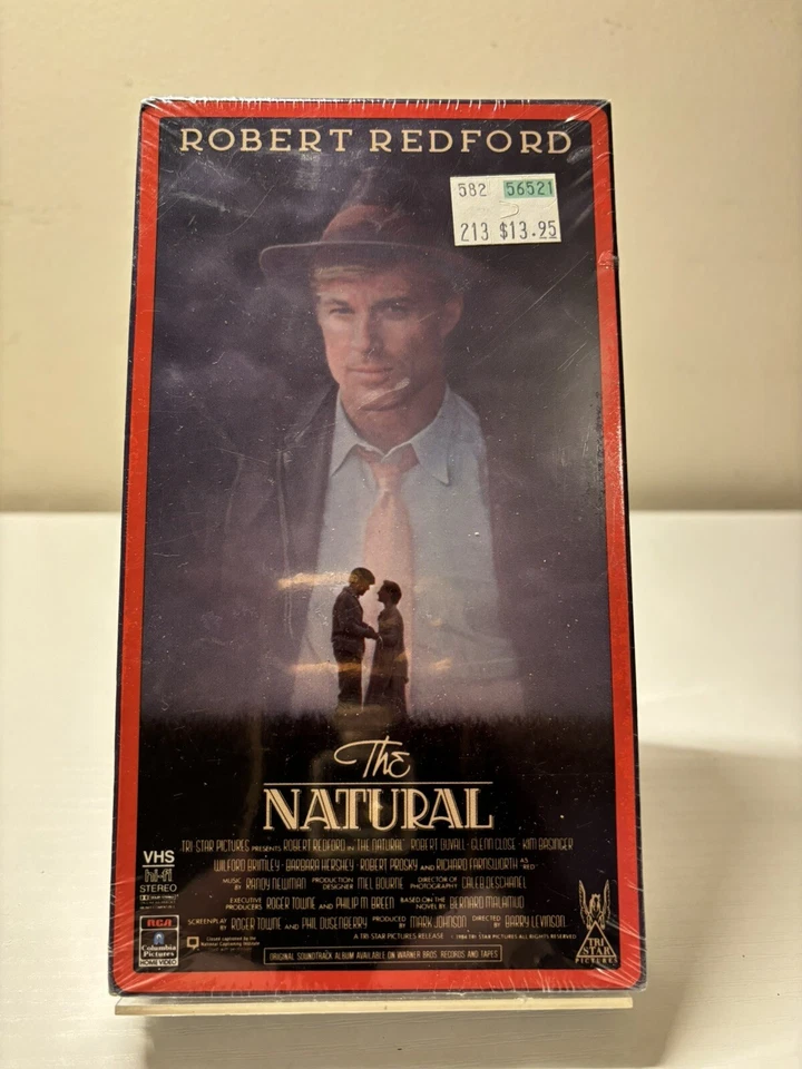 RARE! The Natural sealed VHS 1984 Robert Redford Robert Duvall Barbara Hershey - Image 1 of 2