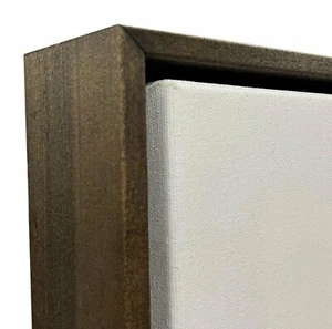 Walnut Stained Floater Frame for 1.5" Deep Canvas - Picture 1 of 2