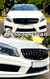 GRIGLIA ANTERIORE NERA PER MERCEDES CLASSE A W176 2012-2015 CALANDRA AMG - Foto 1 di 9