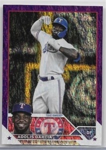 2023 Topps Series 2 -  Purple Foil #601 Adolis Garcia 500/799 - Picture 1 of 2