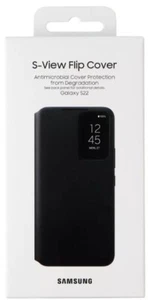 S-View Flip Cover Hülle für Samsung S22 - Brandneu - Schwarz - Bild 1 von 1