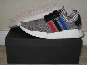 Adidas NMD R1 PK Tri Color Rayas Blanco Negro Para hombres Talla 9.5 ¡NUEVO! BB2888 2016 - Imagen 1 de 10