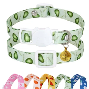 Cat Collar Quick Release Kitten Safety Breakaway with Bell Adjustable Neck Strap - Picture 1 of 17