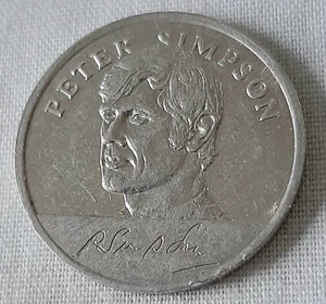 PETER SIMPSON Coin / England World Cup Squad / Mexico 1970 / ESSO - Picture 1 of 2