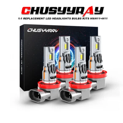 Combo de bombillas LED de haz alto bajo 6000K para Saturn Sky 2007 2008 2009 2010 Foto 1 de 4