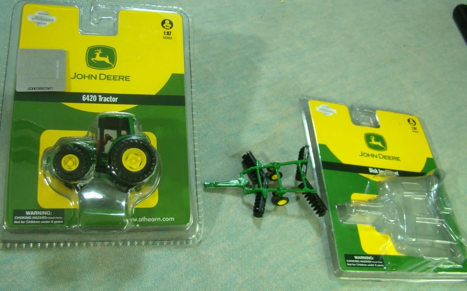 Athearn 1/87 John Deere 6420 Tractor HO Scale #7703 New in Package, PLUS Disk! - Image 1 of 4