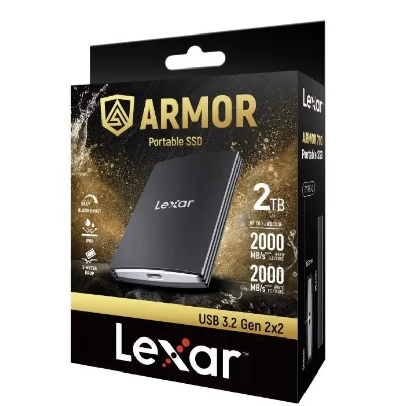 Lexar Armor 700 Portable SSD 2TB USB 3.2 Gen 2x2 IP66 Water Resistant  - Image 1 of 1