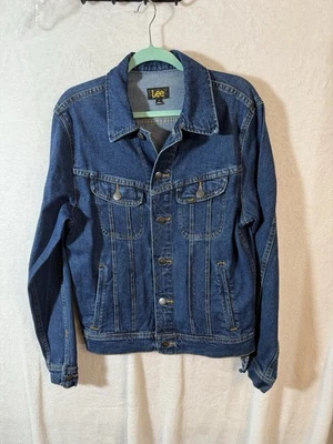 Chaqueta vaquera Lee unisex camionero abotonada pequeña azul lavado de colección Foto 1 de 4