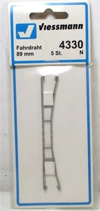 Viessmann N 4330 linea aerea filo di trasmissione 89 mm 5 pezzi confezione originale (Z148-07h) - Foto 1 di 1