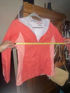 Columbia Damen Gr. M Omni-Shield Jacke koralle rosa weiß Windbreaker Mantel - Bild 1 von 6