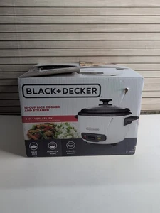 Black and Decker 16-Cup Cooked/8-Cup Uncooked Rice Cooker and Food Steamer RC516 - Picture 1 of 12