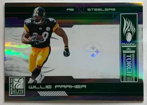 Willie Parker 2006 Donruss Elite Passing Torch Green #d /500 Pittsburgh Steelers - Picture 1 of 3