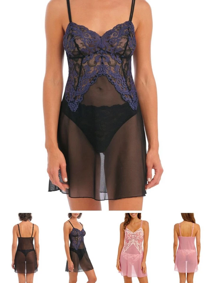 Wacoal Instant Icon Chemise Negligee Lightweight Lace Nightwear Lingerie - Image 1 of 1