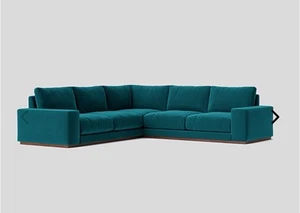 Swoon Denver Corner Sofa In Kingfisher Easy Velvet RRP £4379 Brand New!! - Picture 1 of 12