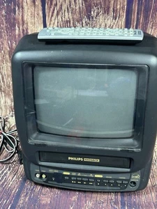 TV Phillips Magnavox 9” CCA092AT01 CRT Gaming with Remote (VCR Not Working) - Picture 1 of 12