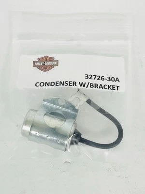 Harley Davidson 32726-30A Condenser with Bracket 48-78 Big Twin 57-78 Sportster - Изображение 1 из 2
