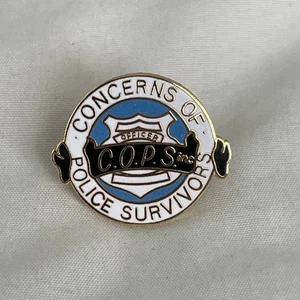 Concerns of Police Survivors (C.O.P.S.) Metal & Enamel Lapel Pin - Picture 1 of 6