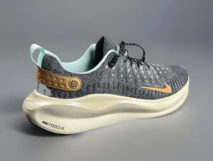 Nike ReactX Infinity Run 4 TB en un Cool Grey/Vegas Gold Flyknit para hombre 14 NUEVO - Imagen 1 de 17