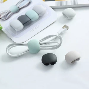 4 Pcs Headphone Organizer Ladekabelspeicherschnalle Drahtwickler Schnurwickler - Afbeelding 1 van 11