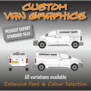 Van Graphics Sign Writing Vehicle lettering signs Peugeot Expert Standard 18-24 - Picture 1 of 6
