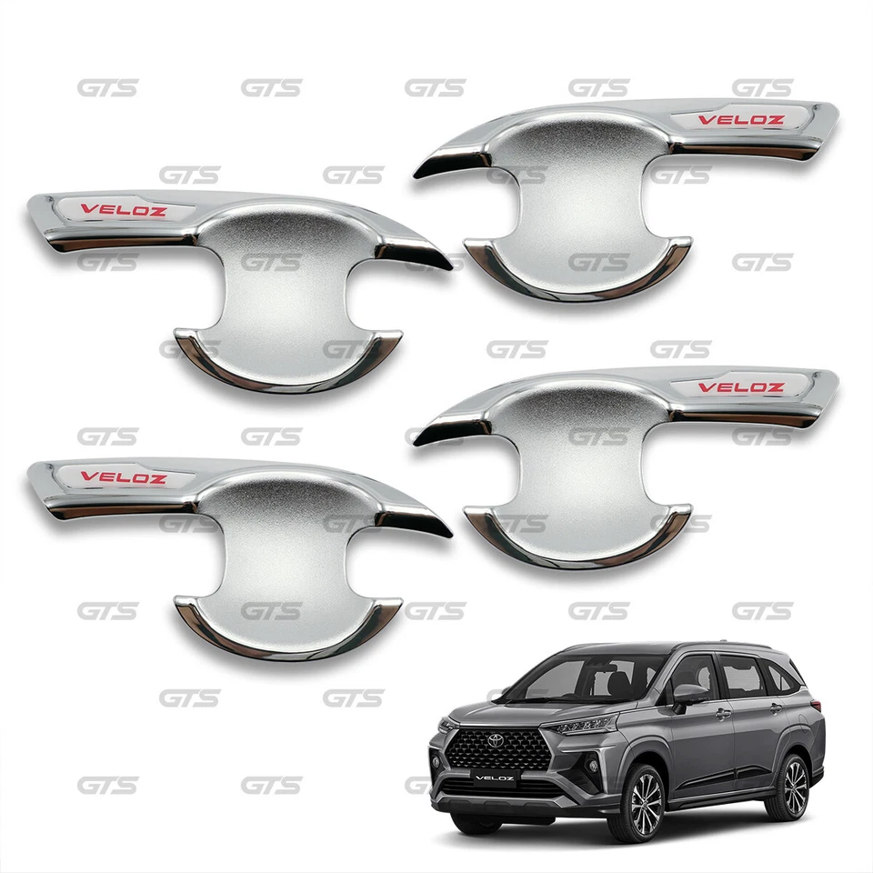 Fits Toyota Avanza Veloz SUV 2022 - 24 Chrome 4Dr Bowl Insert Handle Cover - Image 1 of 4