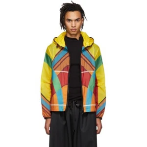 $1795 MONCLER GENIUS x CRAIG GREEN 5 multicolor windbreak hooded jacket 2 / US M - Picture 1 of 18