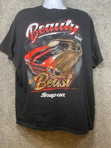 Snap-On Tools La Bella e la Bestia Chevelle T-Shirt Uomo 2XL Nero - Foto 1 di 8