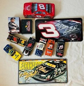 Dale Earnhardt COLLECTORS LOT molded vinyl cars, tin, plates, 16x20 poster - Picture 1 of 6