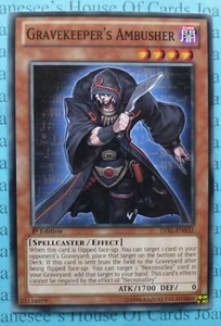 Tarjeta Yu-Gi-Oh Común Gravekeeper's Ambusher LVAL-EN032 1a Edición Nueva - Imagen 1 de 3