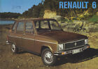 Renault 6 850 & TL 1974-75 Original UK Sales Brochure