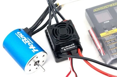 Hobbywing WP-10BL60-RTR Waterproof ESC Program Card 3900Kv Brushless Motor Combo - Image 1 of 2