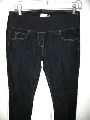 JEANS DE MATERNIDAD ASOS TALLA 6 X 31" LAVADO OSCURO AJUSTADOS BOOTCUT PANEL ABDOMINAL ELÁSTICOS USADOS EN EXCELENTE ESTADO Foto 1 de 4