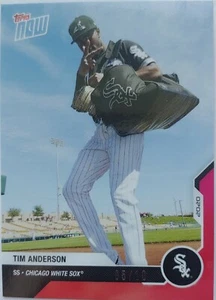 Tim Anderson CHICAGO WHITE SOX 2020 TOPPS NOW ROAD TO OPENING DAY RED 5/10 OD-80 - Picture 1 of 4
