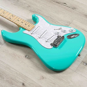 G&L USA Legacy Guitar, Quartersawn Maple Fretboard Modern Classic Neck Turquoise - Picture 1 of 11