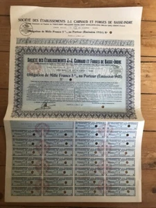 J.J. CARNAUD & FORGES DE BASS-INDRE (C5) - Bild 1 von 1