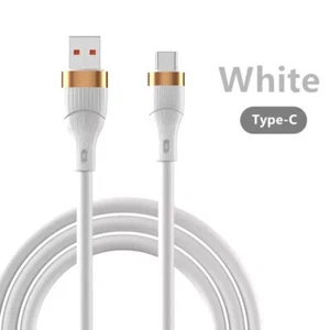 6A 120W EXTRA THICK USB TYPE C CABLE FAST CHARGING WIRE USB-C CHARGER DATA CORD - Picture 1 of 11
