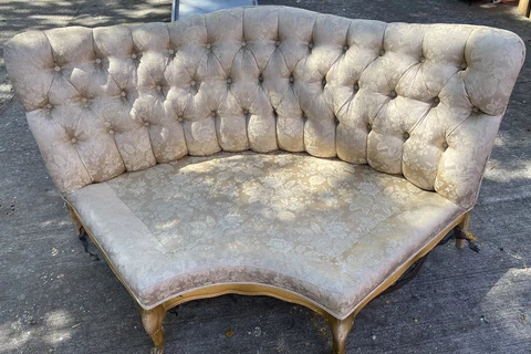 4pc set VICTORIAN Rococo French Louis XIV Antique 1 SETTEE 1 CHAIR 2 COUCHES Cover