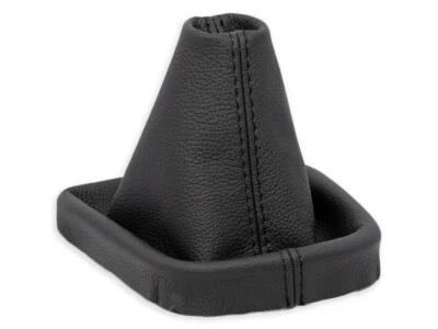 PER VW UP! 2011-2020 CUFFIA LEVA CAMBIO PELLE NERA - Image 1 of 4