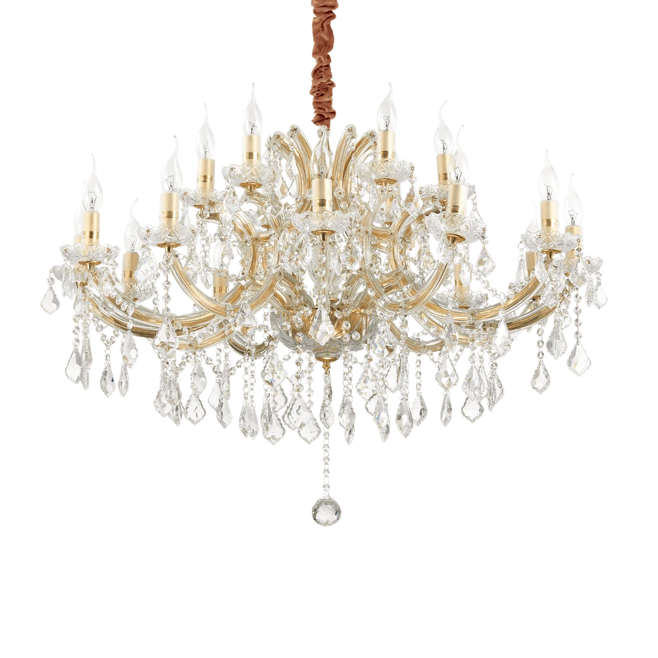 LAMPADARIO IN CRISTALLO IDL Art. NAPOLEON SP18 CROMO SUPER PREZZO LEGGI - Immagine 1 di 1