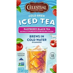Celestial Seasonings Cold Brew Iced Tea Unsweetened Black 2 Pack - Picture 1 of 1