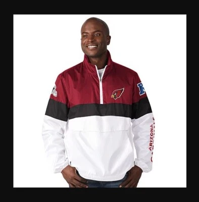 Official NFL Arizona Cardinals G-III Mens No Huddle Packable Windbreaker Jacket - Image 1 of 3
