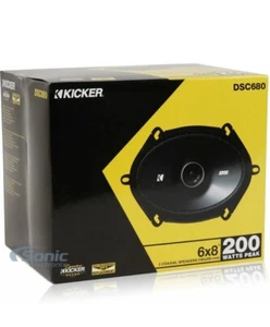 4) Altavoces estéreo coaxiales KICKER 43DSC6804 DSC680 6x8" 200W 2 vías 4 ohmios para automóvil - Imagen 1 de 8