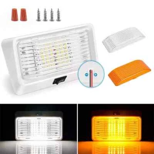 12V 24LED Lampa zewnętrzna Kamper Przyczepa kempingowa Oświetlenie przedsionek z przełącznikiem IP65 Hot - Zdjęcie 1 z 12