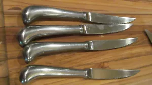 *4 EKCO Eterna Colonial Richmond Steak Knives Stainless Steel Pistol Grip Japan - Picture 1 of 3