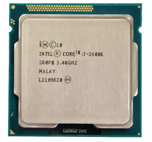 Intel Core i7-2600K 2600K - Procesador de cuatro núcleos a 3,4 GHz (CM8062300833908) - Imagen 1 de 1