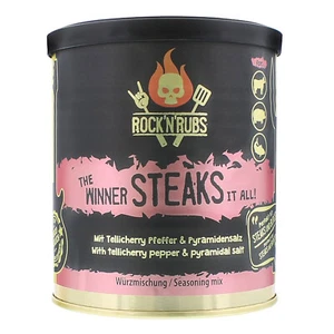 Rock'n'Rubs Gold Line The Winner steaks it all Gewürz 140 g Dose Marinade - Bild 1 von 1