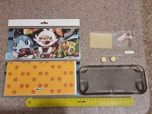 2 NINTENDO SWITCH LITE CONSOLE SKIN STICKER Pokemon Pikachu CASE THUMB GRIP NEW - Picture 1 of 2