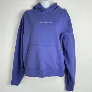 Mr Winston Sport hoodie purple lilac sz S winter cosy active pullover jumper - Picture 1 of 11